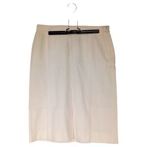 Tory Burch Pencil Skirt Womens 6 Wool Ivory Cream Knee-Length